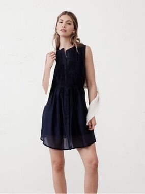 Banana Republic Factory Navy Sleeveless Mini Dress
